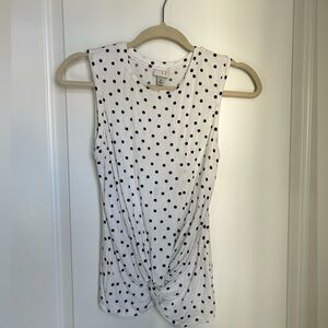 A New Day white polka dot top